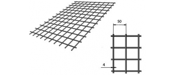 Сетка сварная (дорожная) 50х50х4мм 1х2м купить с доставкой в Успенском